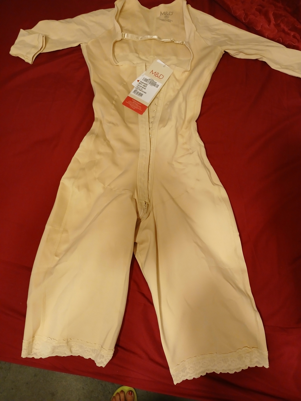 Dymo Beige Full Body Shapewear Jumpsuit